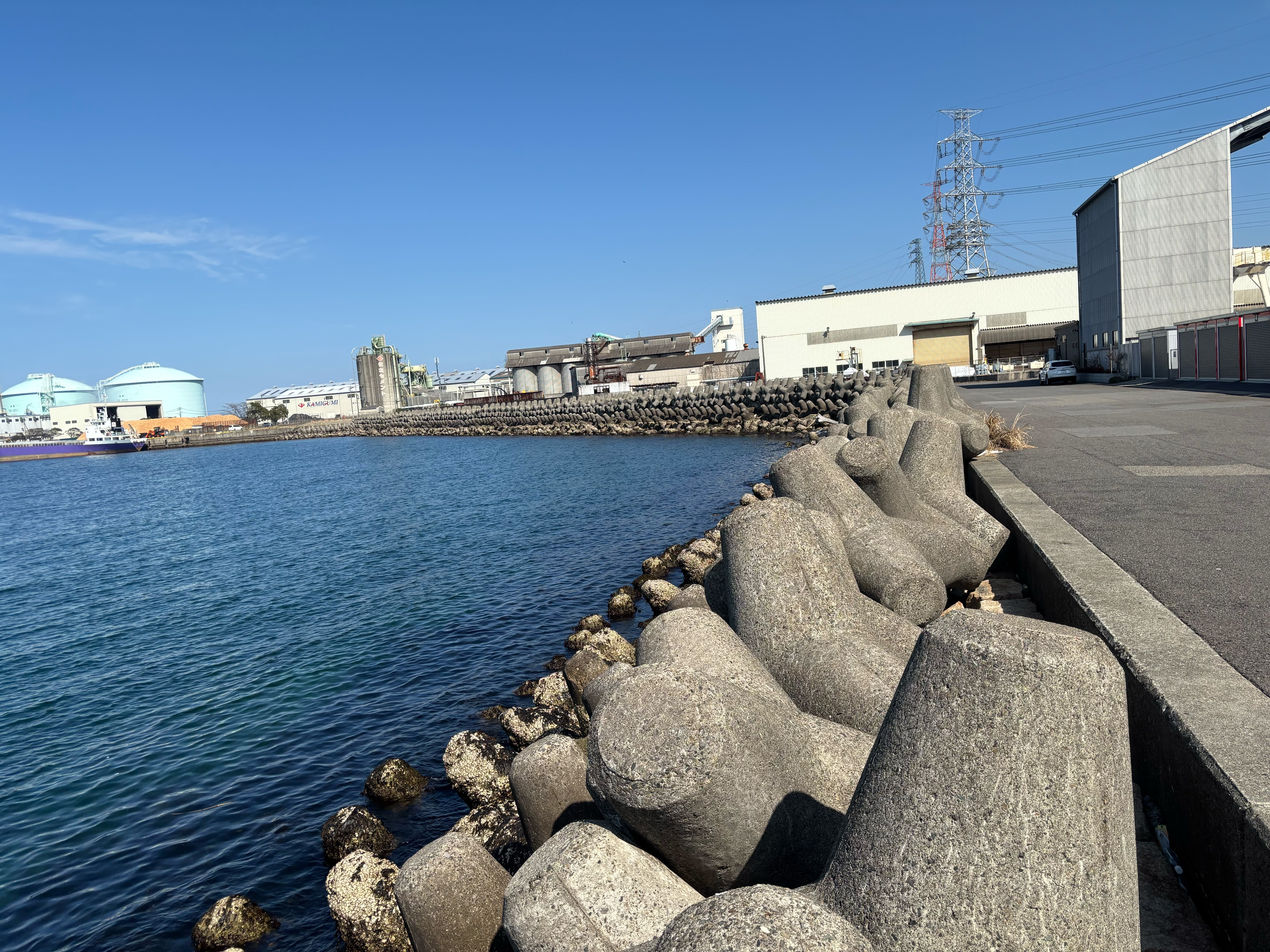 日吉原工業団地 - 秋ごろにはモイカのスクールを確認できる。