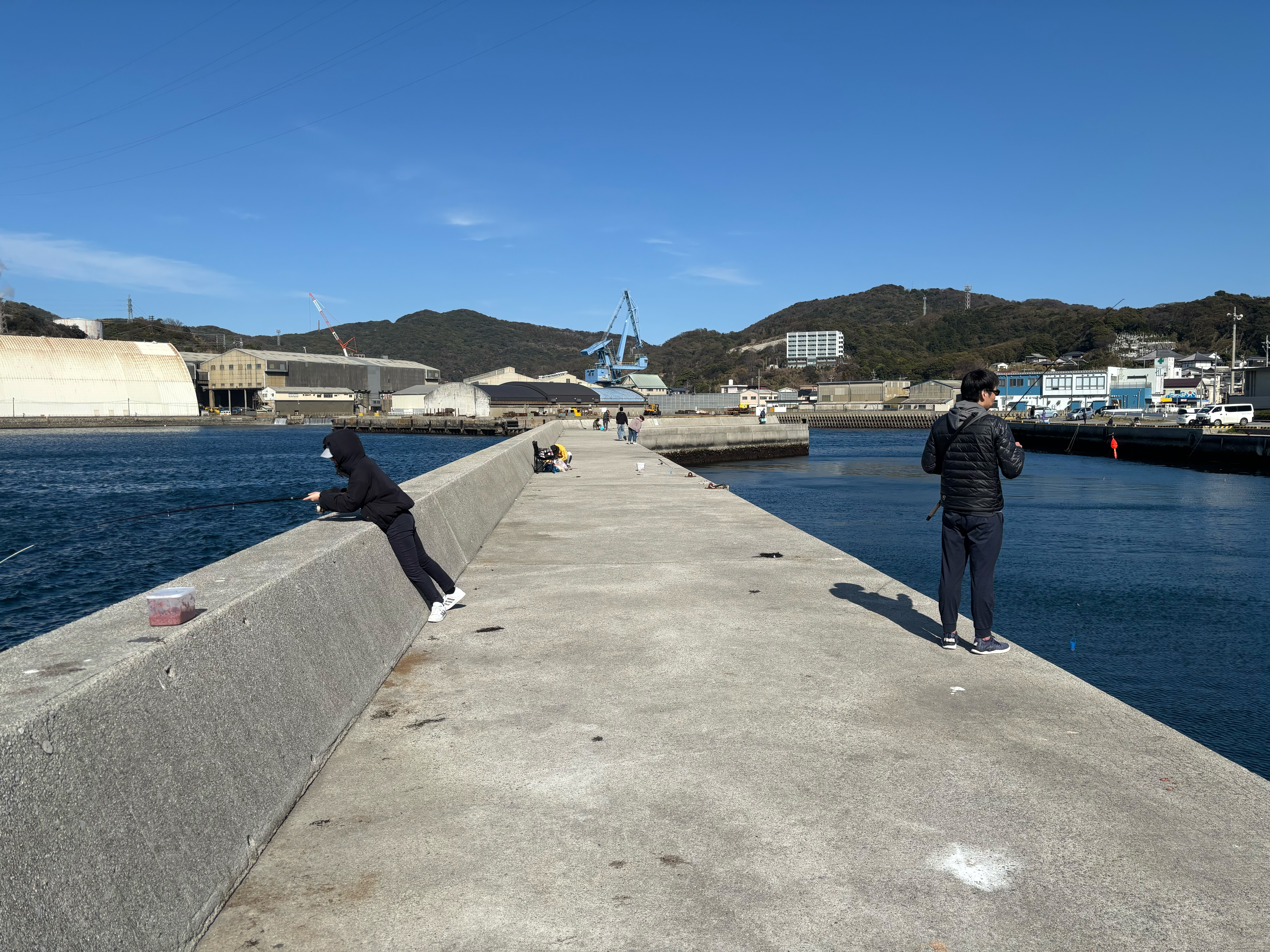 金山港 - 家族、友達と魚釣りを通じてコミュニケーションをとるのに適した
