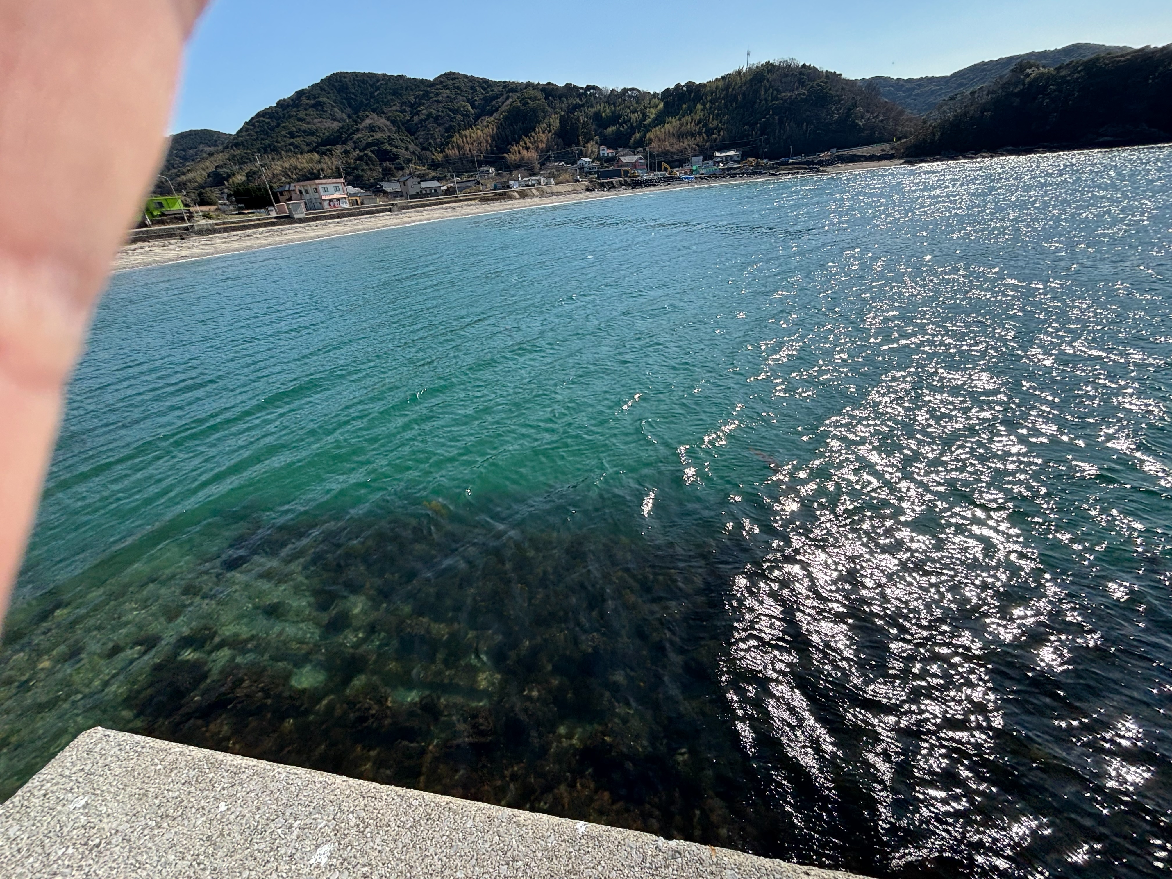 小志生木 - 堤防先端から砂浜方向は、夏のキス釣り向き。正直砂浜から投げた